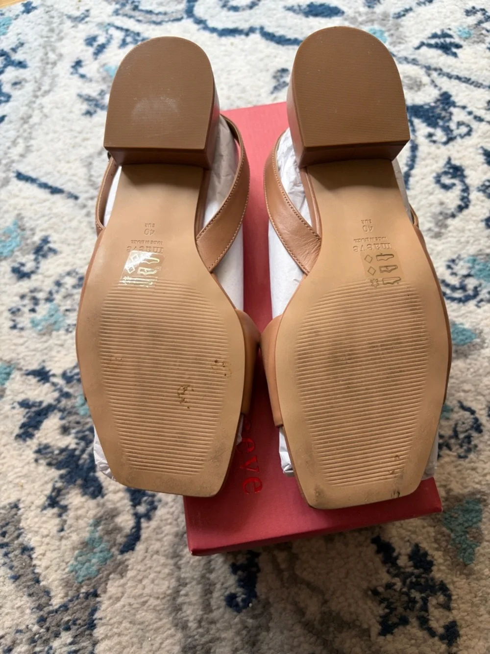 MAEVE
Asymmetric Slingback Heels - Tan - Picture 9 of 10